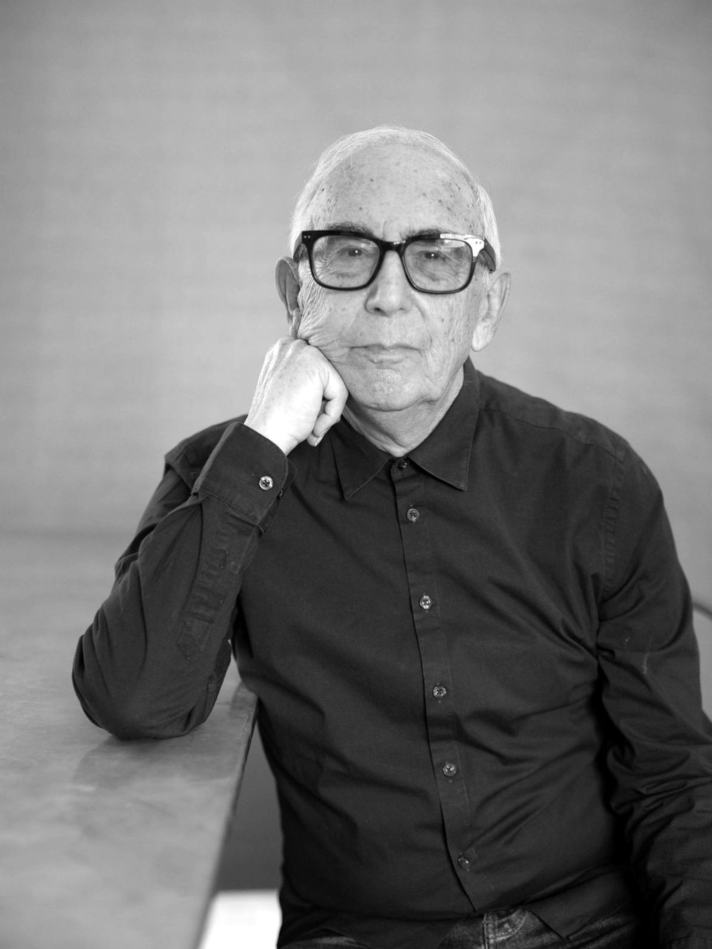 Mike Yershon, portrait, black and white